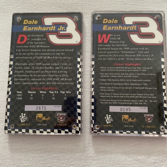 Earnhardt & Earnhardt Jr. Racing Collectible Cards - Picture 4 of 8